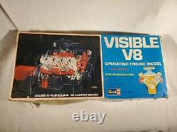 Revell Visible V8 Model Car Motor Engine Kit Motorized 1/4 scale H-902 Vtg 1977