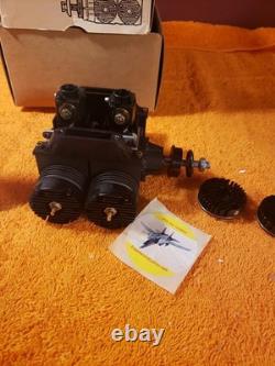 Ross Quad RC Engine Flat Four Model 1200 Rare Motor Withmufflers New KIK25