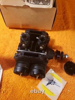 Ross Quad RC Engine Flat Four Model 1200 Rare Motor Withmufflers New KIK25