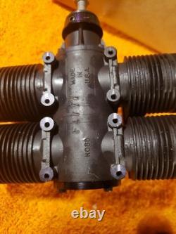 Ross Quad RC Engine Flat Four Model 1200 Rare Motor Withmufflers New KIK25