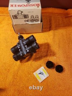 Ross Quad RC Engine Flat Four Model 1200 Rare Motor Withmufflers New KIK25