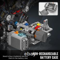 Running V8 Engine Model Kit STEM Building Blocks Motorized Mechanical Toy 2700+P