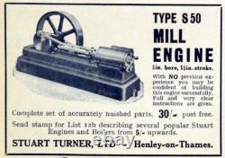 STUART TURNER 1898-1906 England Antique Functional Engine Motor Desk Model