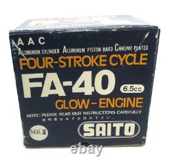 Saito FA-40 4-Stroke R/C Model Airplane Engine Nitro Motor