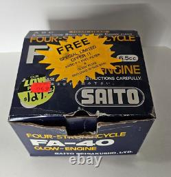Saito FA-40 4-Stroke R/C Model Airplane Engine Nitro Motor Vintage