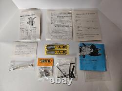 Saito FA-40 4-Stroke R/C Model Airplane Engine Nitro Motor Vintage