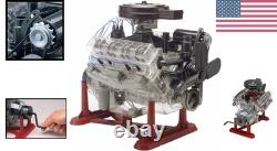 Skill Level 5 V8 Engine Model Kit 314-Piece Plastic Kit with Crank Mechanism