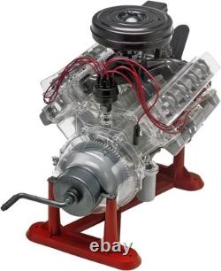 Skill Level 5 V8 Engine Model Kit 314-Piece Plastic Kit with Crank Mechanism