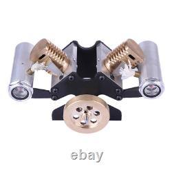 Stirling Engine Kit V Shape Motor 2-Cylinder Vacuum Model Educational Toy Gift