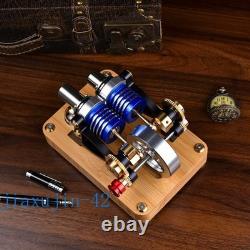 Stirling Engine Model Hot Air External Combustion Motor Physics Science Toy Gift