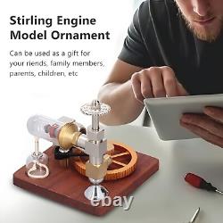 Stirling Engine Model Motor Kit Educational Physics Electricity Generator Toy