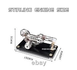 Stirling Engine Motor Model Electricity Power Generator Men Toy Gifts Collection