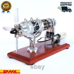 Stirling Engine Steam Motor 16 Cylinder Model Generator Creative Educational Toy