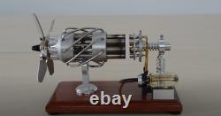 Stirling Engine Steam Motor 16 Cylinder Model Generator Creative Educational Toy