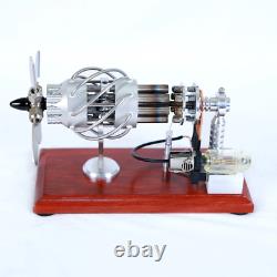 Stirling Engine Steam Motor 16 Cylinder Model Generator Creative Educational Toy