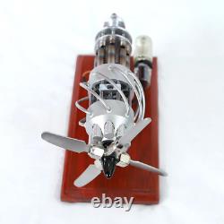 Stirling Engine Steam Motor 16 Cylinder Model Generator Creative Educational Toy