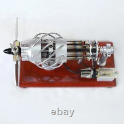 Stirling Engine Steam Motor 16 Cylinder Model Generator Creative Educational Toy