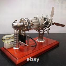 Stirling Engine Steam Motor 16 Cylinder Model Generator Quartz Educational Toy