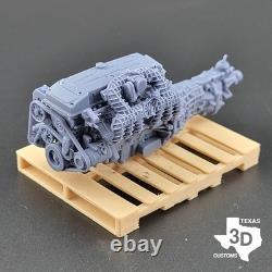Stock Ford Barra Inline 6 model engine resin 3D printed 124-18 scale