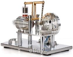 Sunnytech Hot Air Stirling Engine Motor Model Educational Toy Electricity LED SC