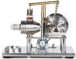 Sunnytech Hot Air Stirling Engine Motor Model Educational Toy Electricity LED SC