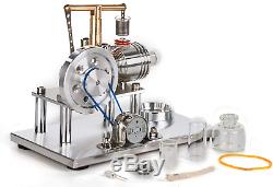 Sunnytech Hot Air Stirling Engine Motor Model Educational Toy Electricity LED SC