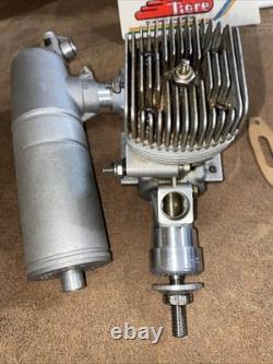SuperTigre G90 RC Model Airplane Engine Motor with Muffler In Box Sticker Nice