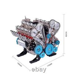 TECHING DM118 V8 Engine Model Kit Working Metal Mechanical Motor DIY STEM