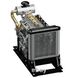TECHING L4 Diesel Engine Model Kit 110 Full Metal 4 Cylinder OHV Inline Engine