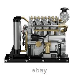 TECHING L4 Diesel Engine Model Kit 110 Full Metal 4 Cylinder OHV Inline Engine
