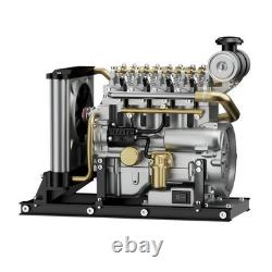 TECHING L4 Diesel Engine Model Kit 110 Full Metal 4 Cylinder OHV Inline Engine