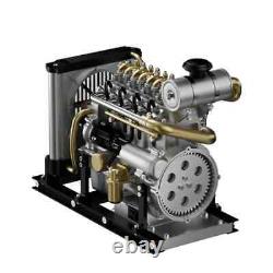 TECHING Mini L4 Diesel Engine Model Full Metal Kit OHV Inline 4 Cylinder 110 US