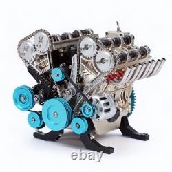 TECHING v8 Engine Model kit That Works Metal Mechanical Metal Assembly DIY Ca