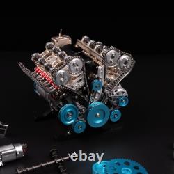 TECHING v8 Engine Model kit That Works Metal Mechanical Metal Assembly DIY Ca
