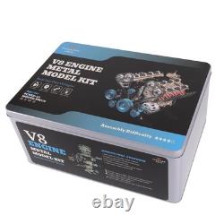 TECHING v8 Engine Model kit That Works Metal Mechanical Metal Assembly DIY Ca