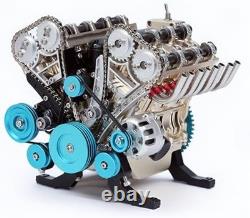 TECHING v8 Engine Model kit that Works Metal Mechanical Metal Assembly DIY Ca