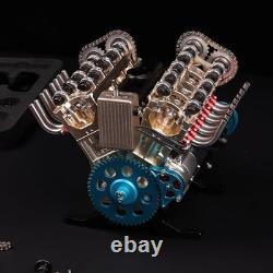 TECHING v8 Engine Model kit that Works Metal Mechanical Metal Assembly DIY Ca
