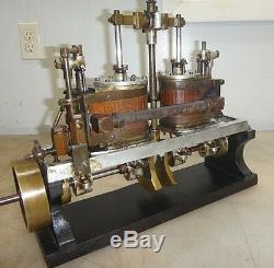 TWIN CYLINDER VERTICAL STEAM ENGINE Unknown Maker OLD BOAT MOTOR PATENT MODEL