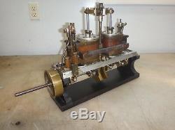 TWIN CYLINDER VERTICAL STEAM ENGINE Unknown Maker OLD BOAT MOTOR PATENT MODEL