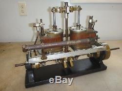 TWIN CYLINDER VERTICAL STEAM ENGINE Unknown Maker OLD BOAT MOTOR PATENT MODEL