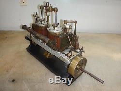 TWIN CYLINDER VERTICAL STEAM ENGINE Unknown Maker OLD BOAT MOTOR PATENT MODEL