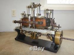 TWIN CYLINDER VERTICAL STEAM ENGINE Unknown Maker OLD BOAT MOTOR PATENT MODEL