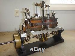 TWIN CYLINDER VERTICAL STEAM ENGINE Unknown Maker OLD BOAT MOTOR PATENT MODEL