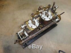 TWIN CYLINDER VERTICAL STEAM ENGINE Unknown Maker OLD BOAT MOTOR PATENT MODEL