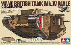 Tamiya 1/35 Tank Series No, 57 WWI BRITISH TANK Mk. IV MALE withSINGLE MOTOR JAPAN81