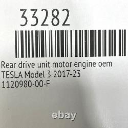 Tesla Model 3 Performance 21-24 Engine Motor Rear Drive Unit OEM 1120980-17-J