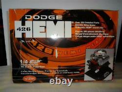 Testors 426 Dodge Hemi Engine Model 1/4 Scale Complete In Open Box Motor Kit