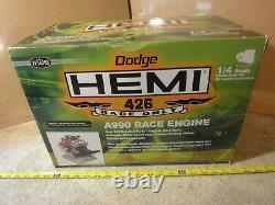 Testors Vintage Dodge Hemi 426, A-990 model kit. 1/4 motorized race engine. NOS