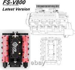 Toyan Motor V8 FS-V800 28cc DIY 4Stroke 8Cylinder RCNitro Engine Kit 2023 Model