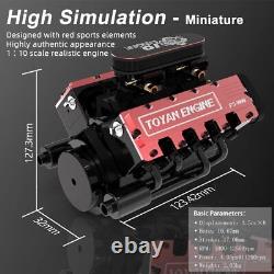 Toyan Motor V8 FS-V800 28cc DIY 4Stroke 8Cylinder RCNitro Engine Kit 2023 Model